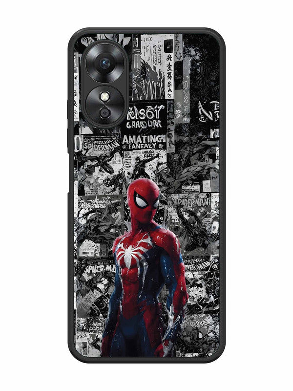 Oppo A17 Spiderman Highlighted on News Paper