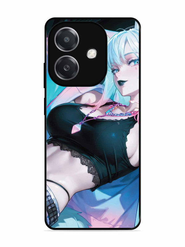 Oppo A3x anime girl fox headpohone white Hair