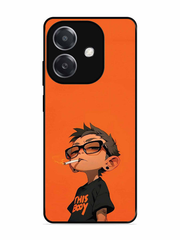 Oppo A3x Vibrant Orange Attitude Cartoon