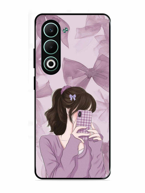 Oppo A5 5G Pinky Girl taking selfie