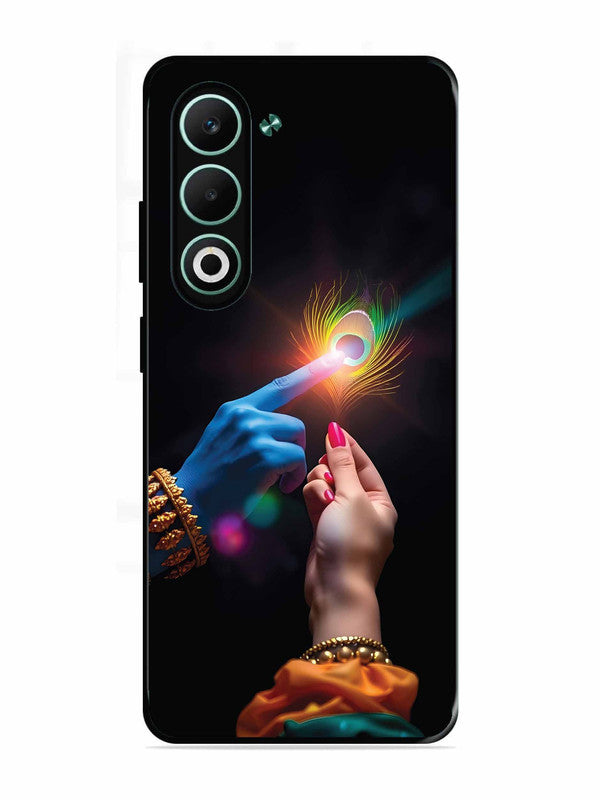Oppo A5 5G Radha Krishna touching feather