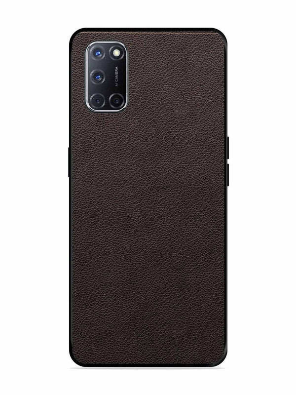 Oppo A52 Print of Brown Leather Pattern