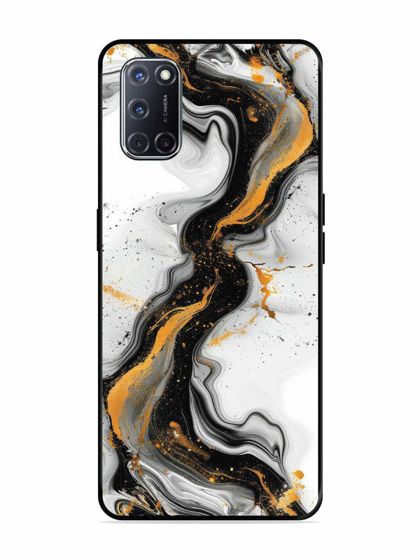 Oppo A52 Black And Golden Marble Essence