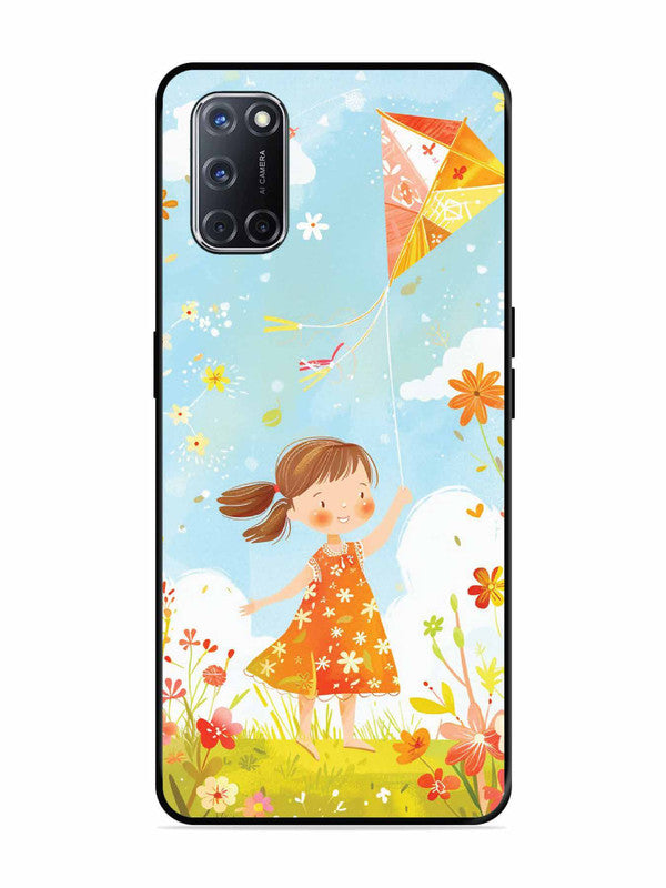 Oppo A52 Little Girl Kite Flying