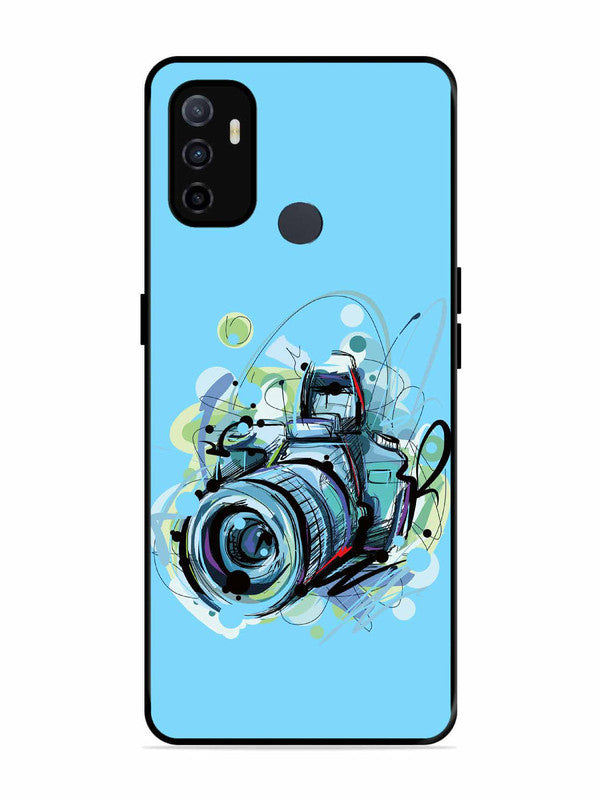 Oppo A53 Camera Blue Background