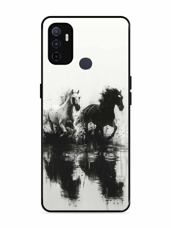 Oppo A53 Black & White Horse