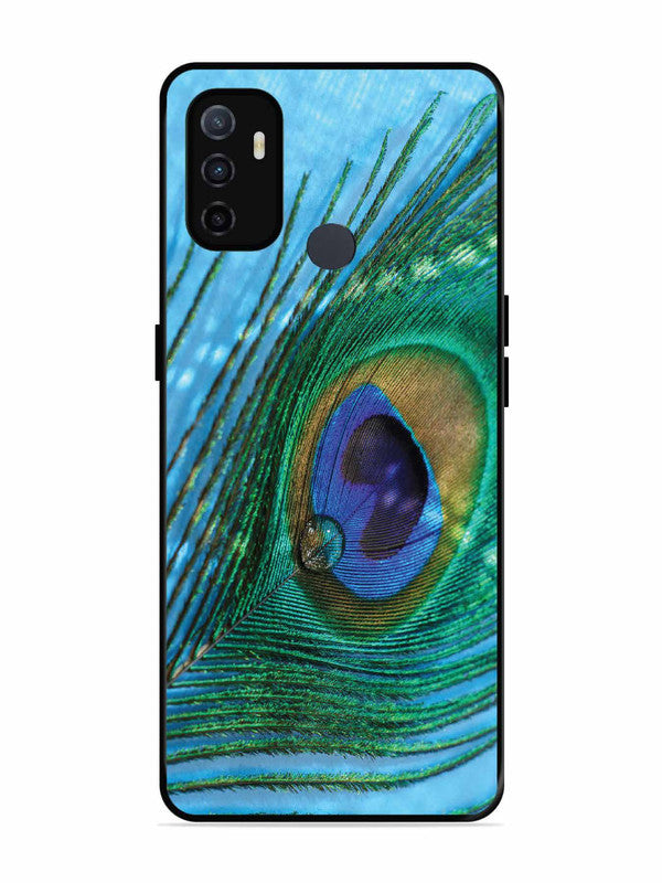 Oppo A53 A drop on Peacock Feather
