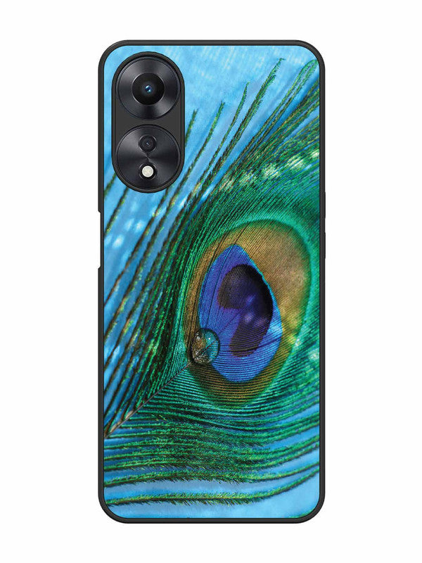 Oppo A58 5G A drop on Peacock Feather