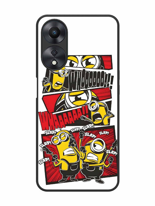 Oppo A58 5G Minions Comic Panel Action