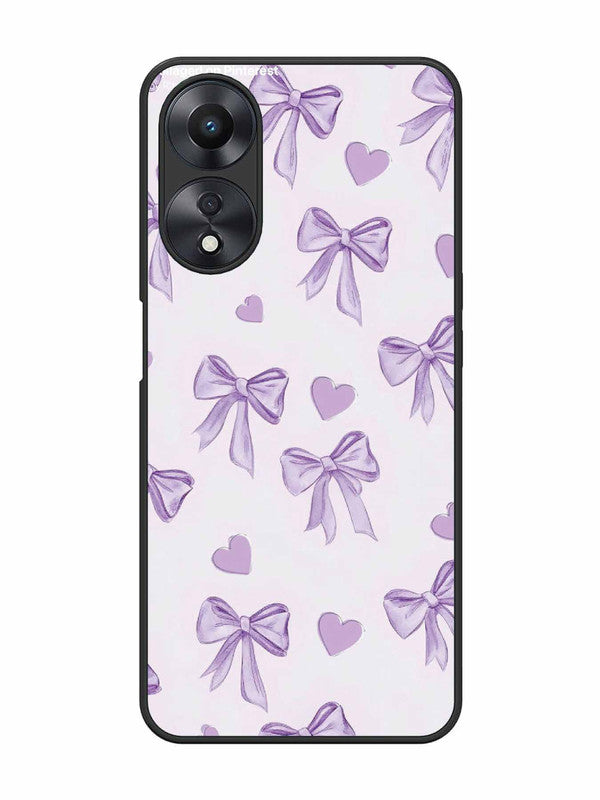 Oppo A58 5G Bow Tie, Purple Hair Band