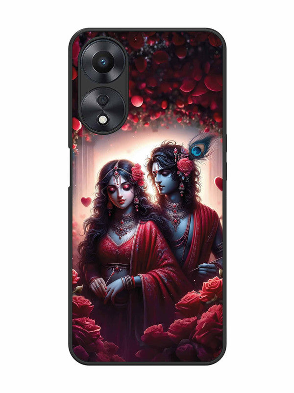 Oppo A58 5G Couples in Red theme like Radha Krishna