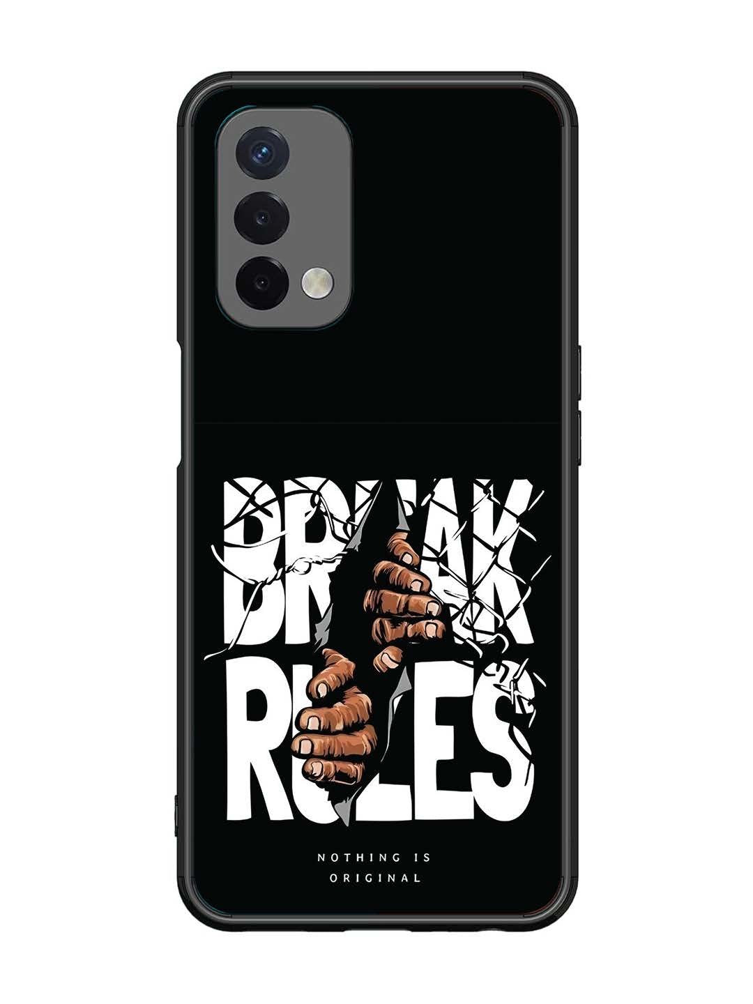 Oppo A74 5G Break Rules Gritty Typography Art