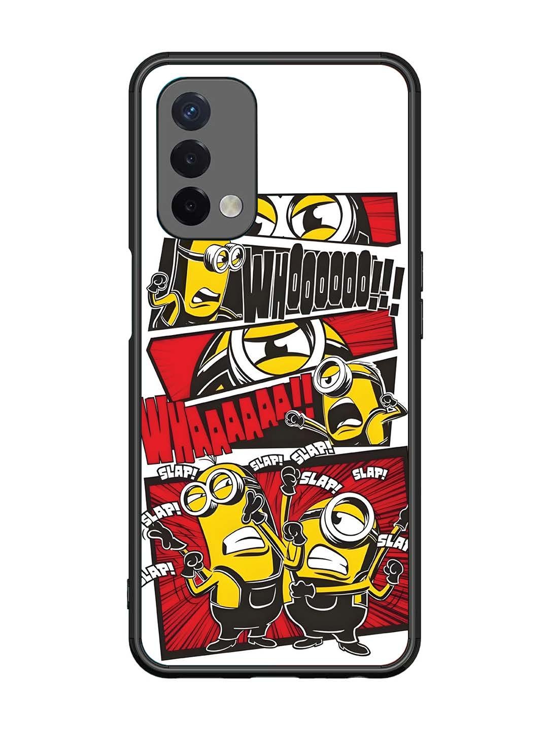 Oppo A74 5G Minions Comic Panel Action