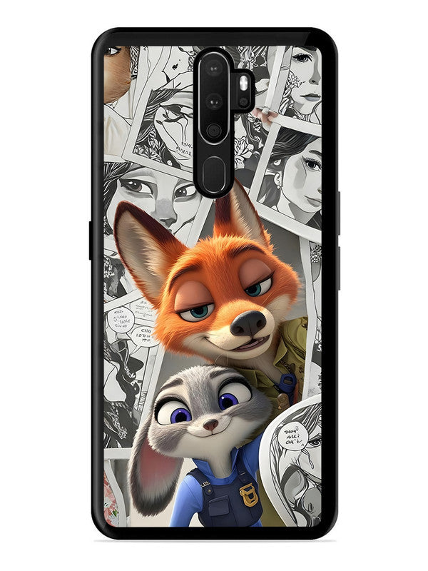 Oppo A9 2020 Cute Nick wilde and judy hopps