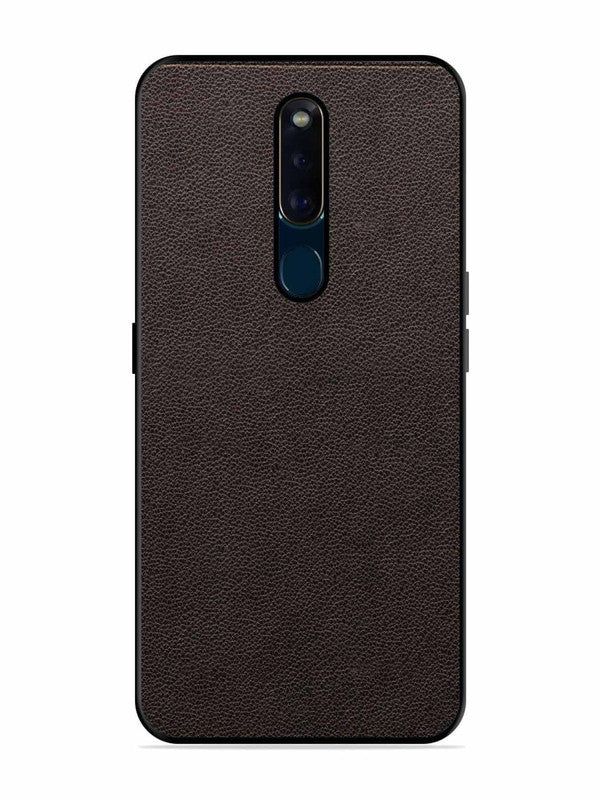Oppo F11 Pro Print of Brown Leather Pattern