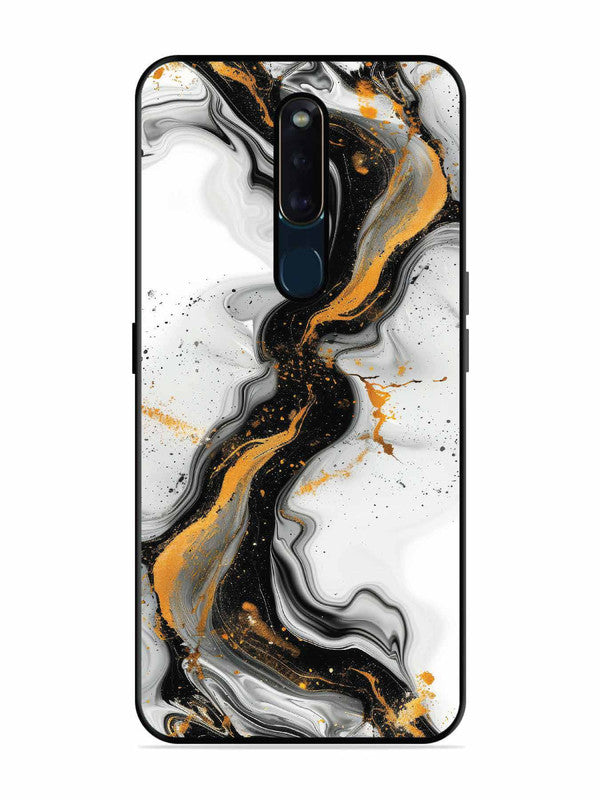Oppo F11 Pro Black And Golden Marble Essence