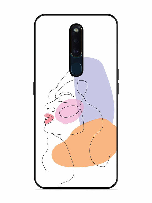 Oppo F11 Pro Line Art Girl Face