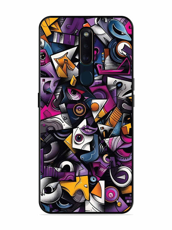 Oppo F11 Pro Abstract Geometric Graffiti Chaos