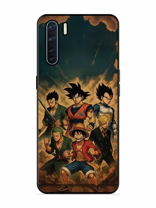 Oppo F15 OnePiece n Dragon Ball Z in one team