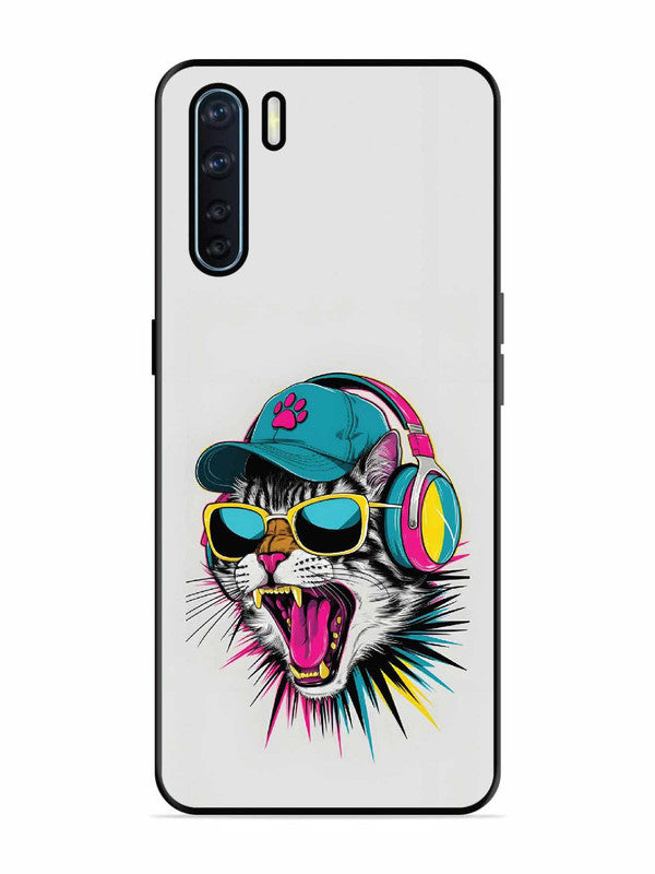 Oppo F15 Neon Pop Art DJ Cat Vibe