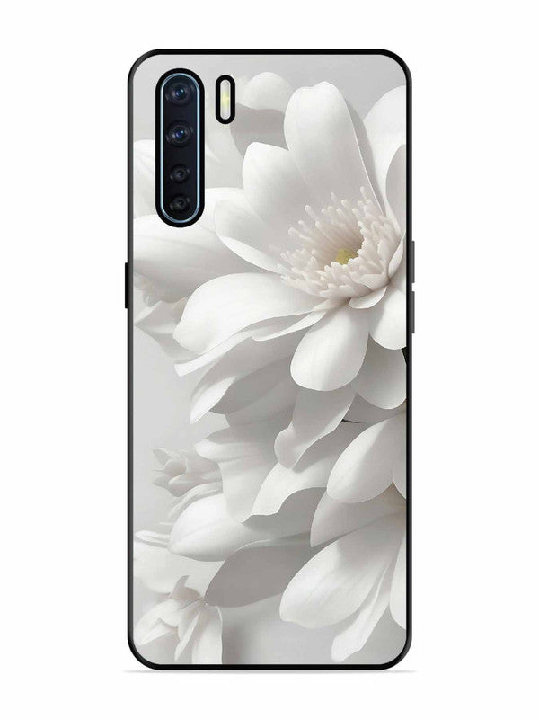 Oppo F15 Soft Focus Purity white Flower