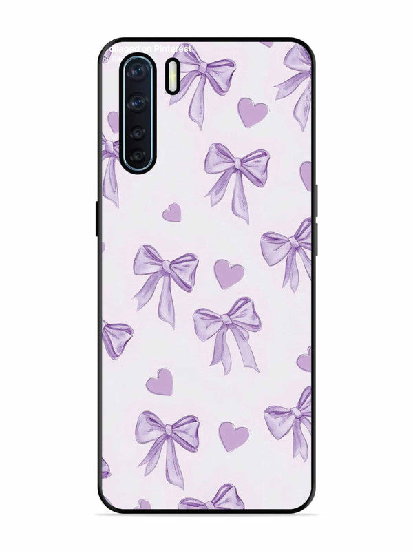 Oppo F15 Bow Tie, Purple Hair Band