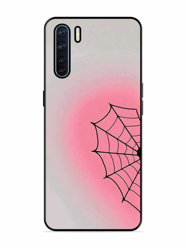 Oppo F15 Spider Web Heart for Girl