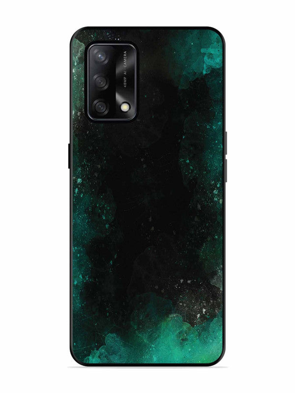 Oppo F19 Dark Black And Green Forest