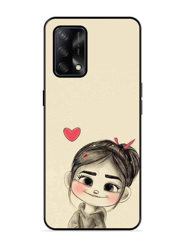 Oppo F19 Cute Girl Looking at You