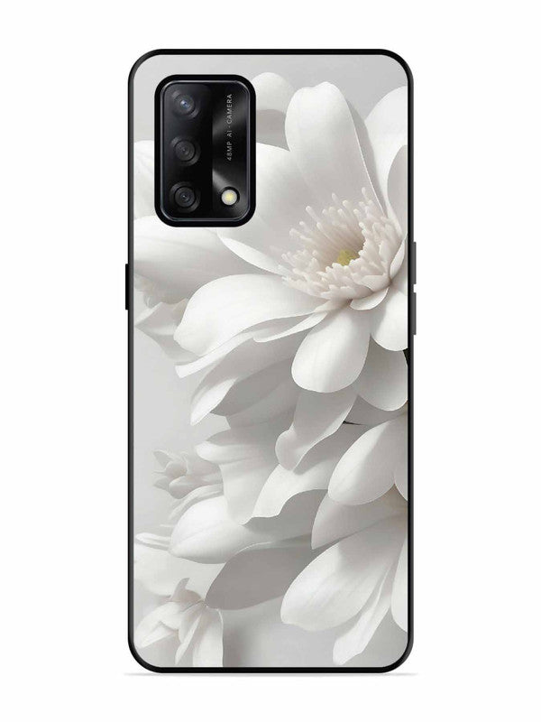 Oppo F19 Soft Focus Purity white Flower