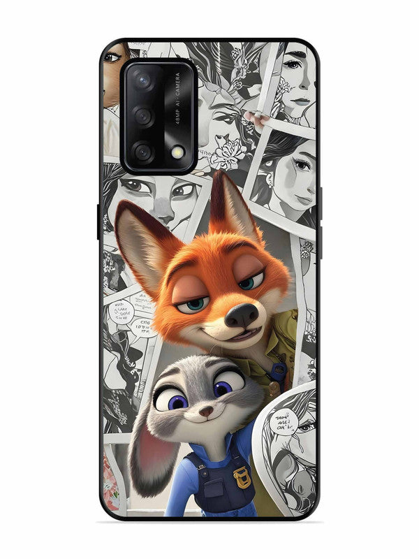 Oppo F19 Cute Nick wilde and judy hopps
