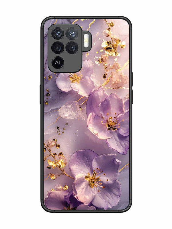 Oppo F19 Pro Orchid with Golden Safron