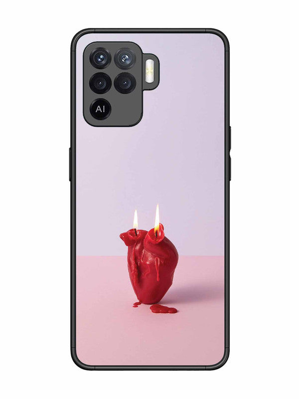 Oppo F19 Pro A Lighted Heart Candle