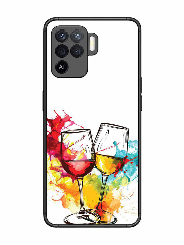Oppo F19 Pro Colorful wine glasses
