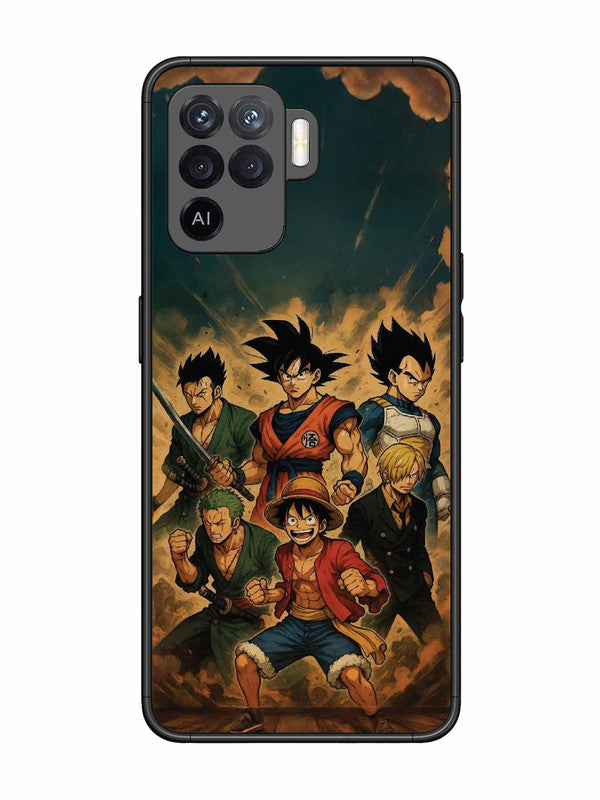 Oppo F19 Pro OnePiece n Dragon Ball Z in one team