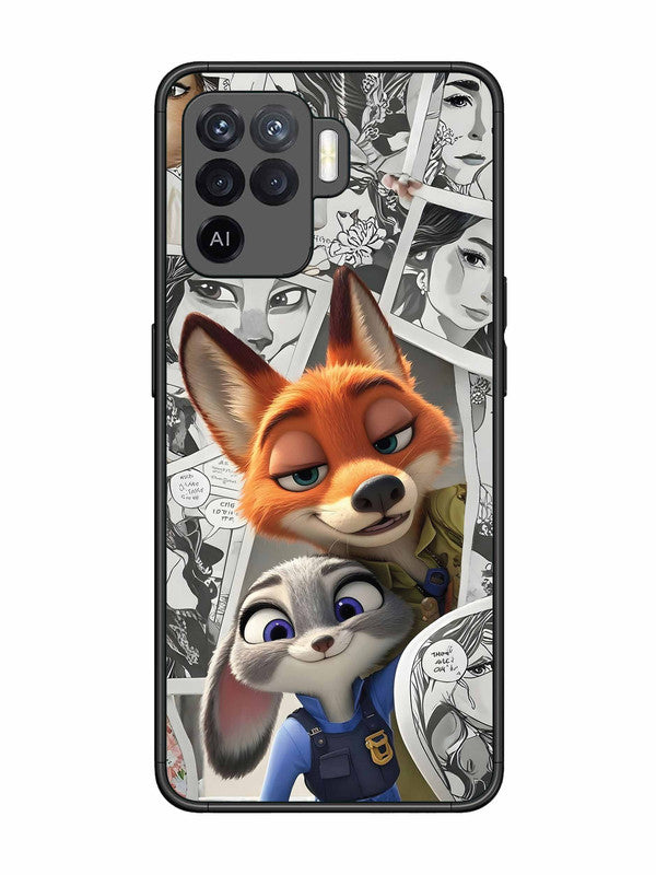 Oppo F19 Pro Cute Nick wilde and judy hopps