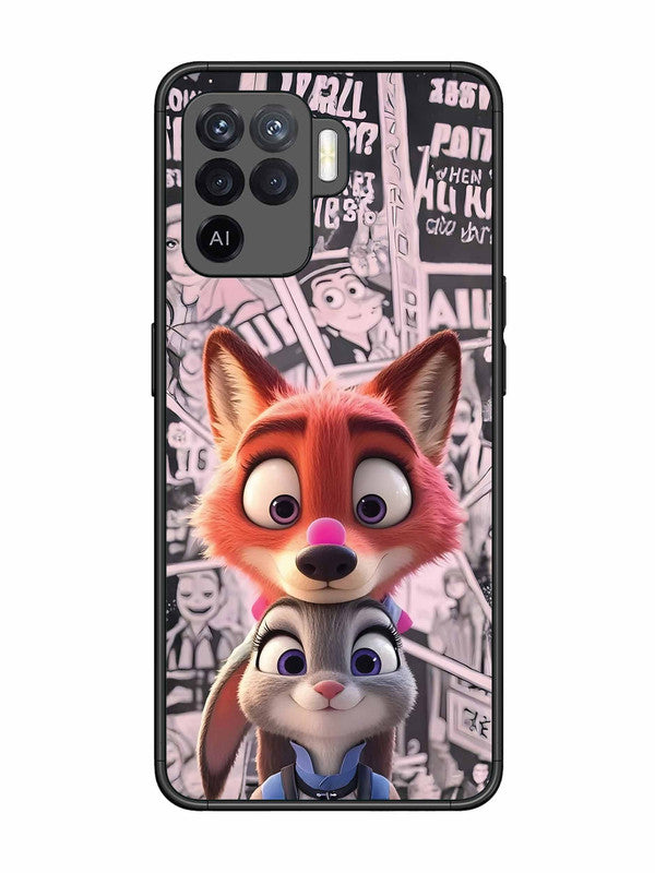 Oppo F19 Pro Cute Nick wilde and judy hopps 2
