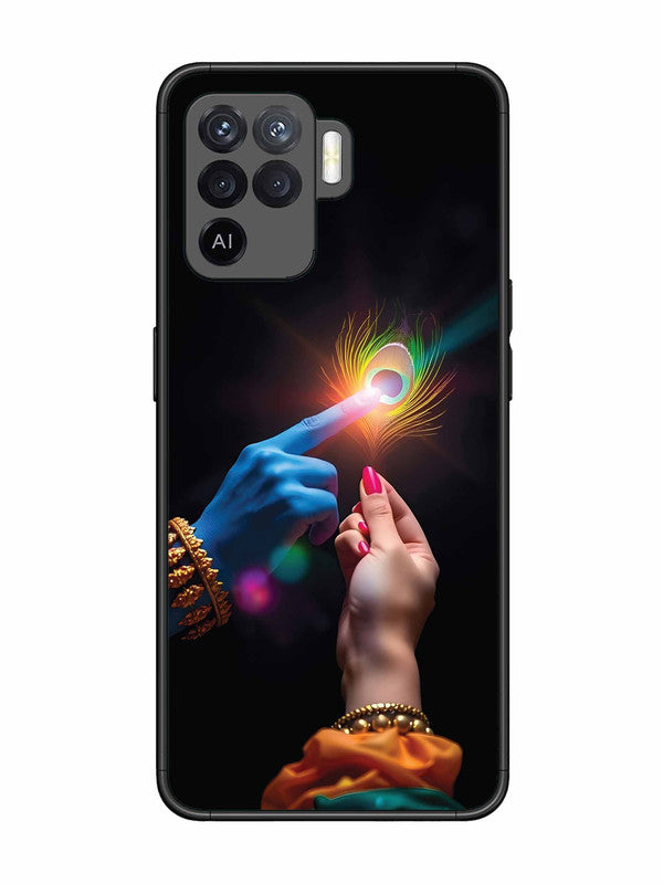 Oppo F19 Pro Radha Krishna touching feather