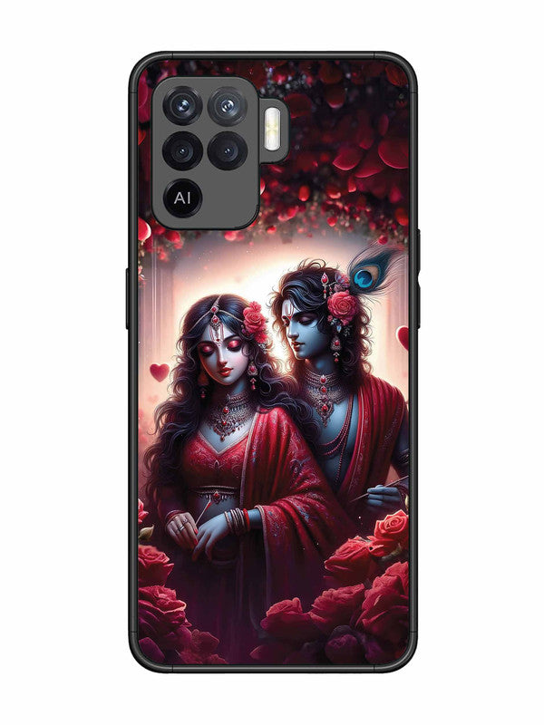 Oppo F19 Pro Couples in Red theme like Radha Krishna