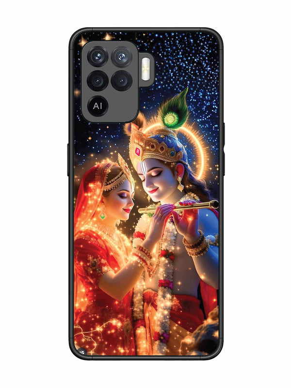 Oppo F19 Pro Radha Krishna posing with flute