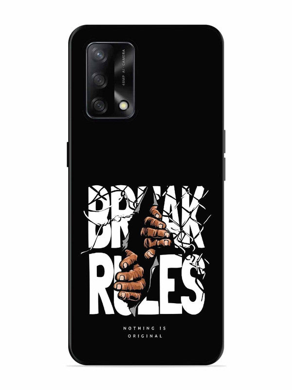 Oppo F19S Break Rules Gritty Typography Art