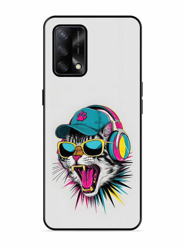 Oppo F19S Neon Pop Art DJ Cat Vibe