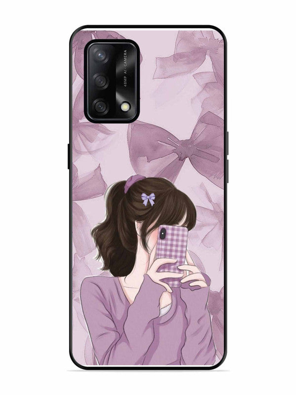 Oppo F19S Pinky Girl taking selfie