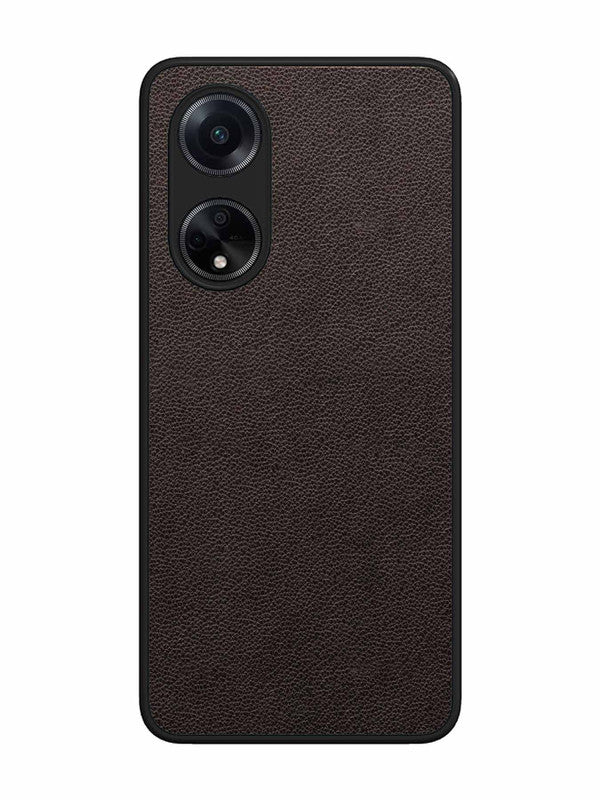 Oppo F23 5G Print of Brown Leather Pattern