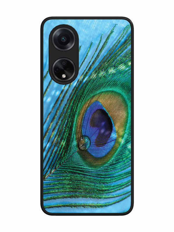Oppo F23 5G A drop on Peacock Feather