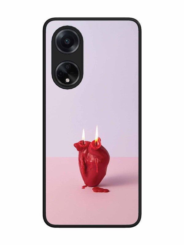 Oppo F23 5G A Lighted Heart Candle