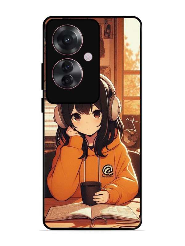 Oppo F25 Pro 5G Cute Girl listening Music
