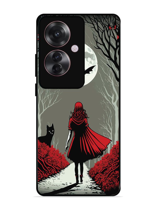 Oppo F25 Pro 5G Scarlet Girl in Red Forest