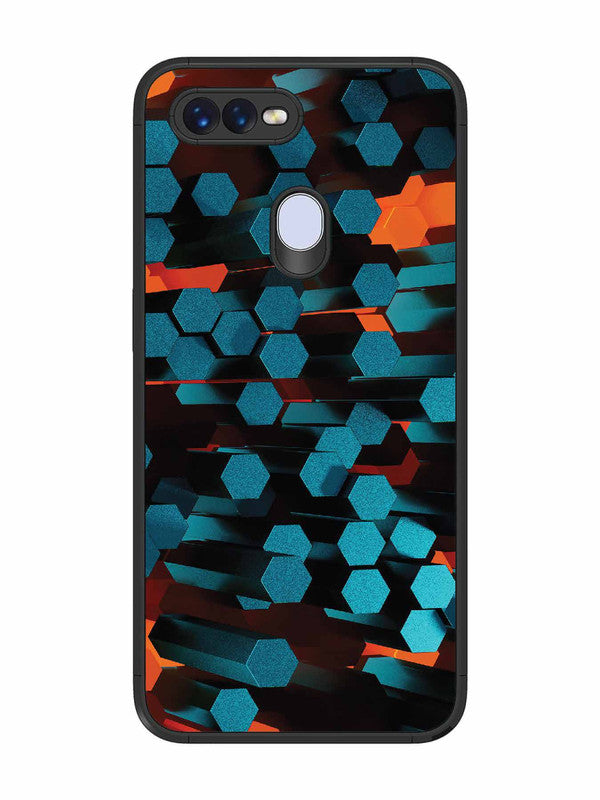Oppo F9 Hexagon 3D Abstract