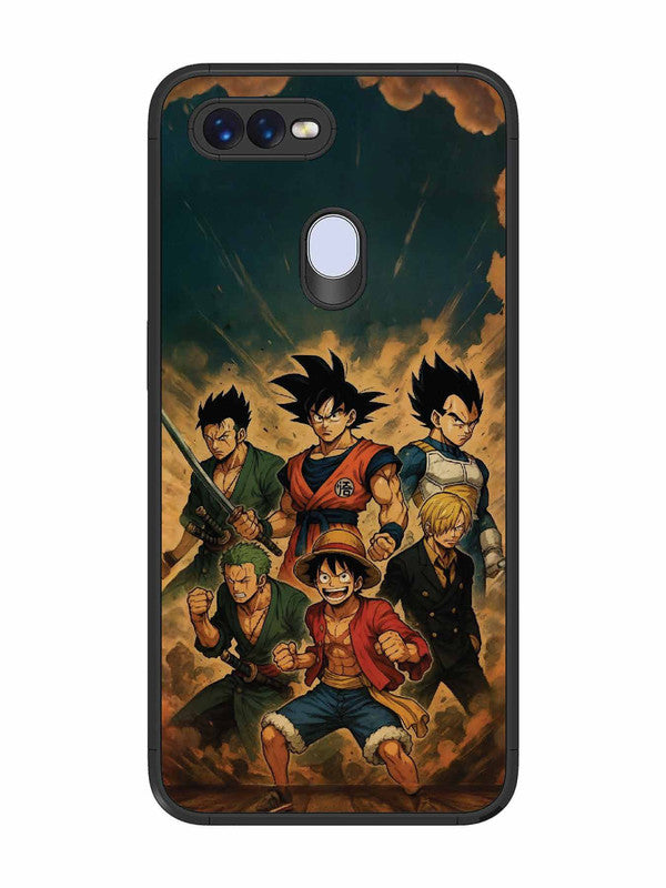 Oppo F9 OnePiece n Dragon Ball Z in one team